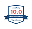 Avvo Rating | 10.0 | Carlos A. Ivanor | Top Attorney